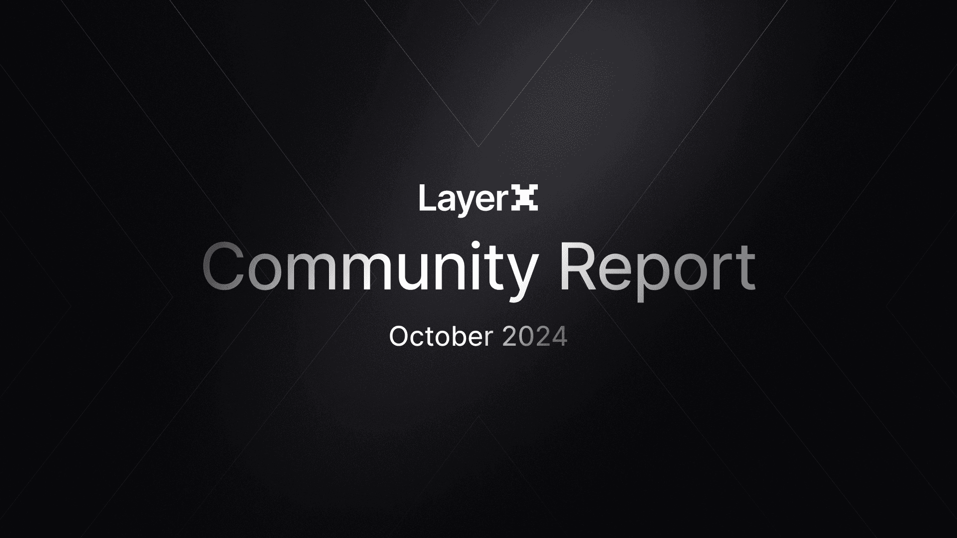 Community Report - October 2024